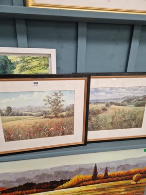Lot 336 - Two decorative landscape prints after Dipnall...