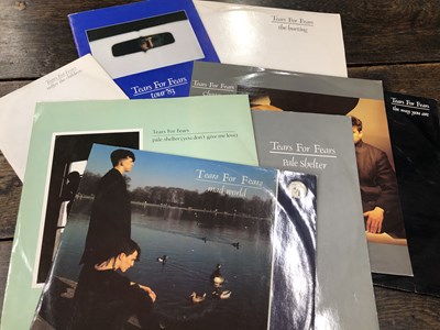 Lot 2921 - Tears For Fears - A group of records and a...