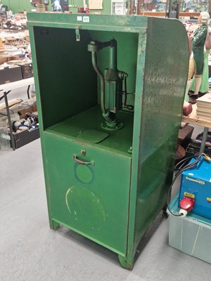 Lot 571 - A Castrol green painted metal forecourt oil...