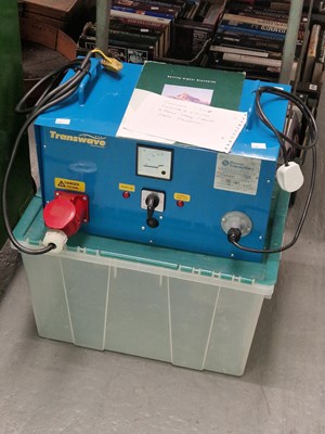 Lot 572 - A Transwave 1.5kw static transfomer 240 volts...