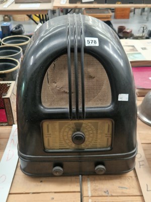 Lot 578 - A bakelite cased Philco radio
