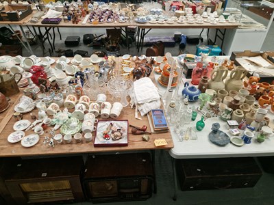 Lot 583 - Royal commemorative wares, stone ware storage...
