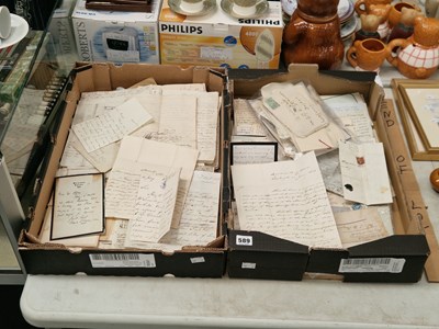 Lot 589 - A collection of 19th century hand written...