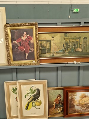 Lot 354 - Two botanical bird study prints, together with...