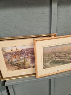 Lot 361 - Michael Tooby, four pastels and watercolours,...