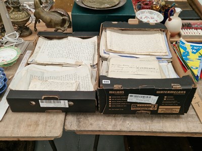 Lot 600 - 18th and 19th century hand written documents,...