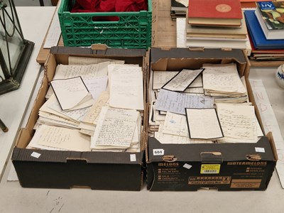 Lot 604 - A collection of hand written letters, mainly...