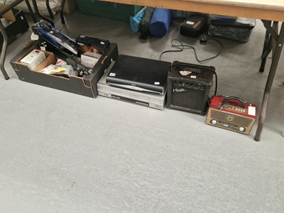 Lot 608 - A Ferguson DVD player, an amplifier, various...