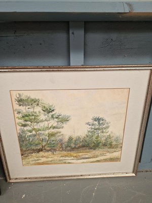 Lot 375 - Hendrick, a woodland scene, watercolour, dated...