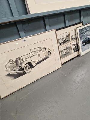 Lot 376 - A pen and wash illustration of a Railton...
