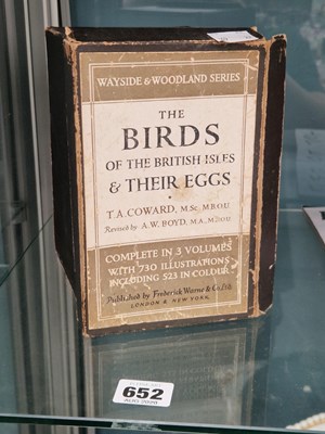 Lot 652 - A boxed set of three books on birds and their...