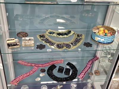 Lot 669 - Bead work dress jewellery, together with...