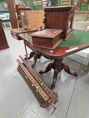 Lot 389 - A pair of 19th century rosewood fold over card...