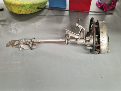 Lot 692 - A vintage 'British Anzani' outboard motor
