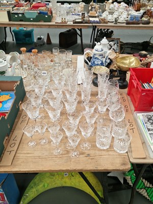 Lot 698 - A Royal Brierley glass drinking set, each...