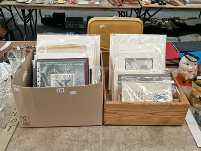 Lot 705 - A collection of mounted prints, together with...
