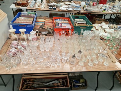 Lot 711 - A large quantity of drinking glass, vases,...