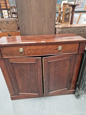 Lot 415 - A 19th century mahogany side cabinet, the...