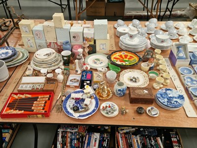 Lot 748 - Two Susie Cooper and other decoartaive plates,...