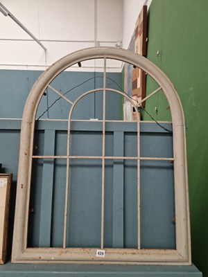 Lot 429 - A vintage painted metal mirror frame 99 × 69cm