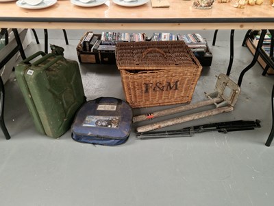 Lot 766 - A jerry can, a set of chains for tyres in...