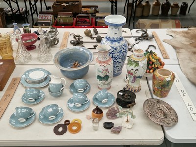 Lot 797 - Three Chinese vases, to include one mounted as...