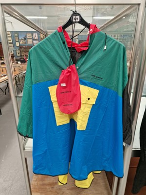 Lot 821 - A Mary Quant brightly coloured PVC poncho and...