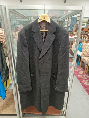 Lot 822 - A Crombie grey wool overcoat size 46R