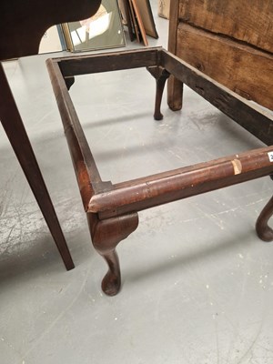 Lot 226 - An antique mahogany chest stand on cabriole...