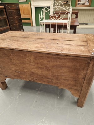 Lot 225 - A Continental hardwood coffer on square...