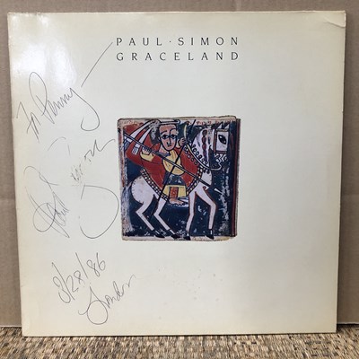 Lot 2961 - Paul Simon - Graceland LP record Signed; 1986...