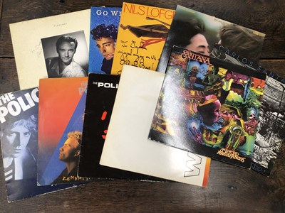 Lot 2967 - A group of ten signed or promo LP records:...