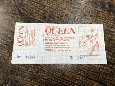 Lot 2971 - Queen - two unused tickets for a concert at...