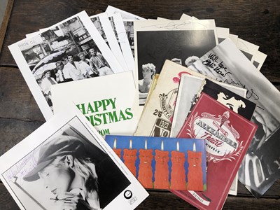 Lot 2977 - A group of autographed rock ephemera; a signed...