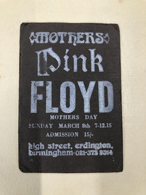 Lot 2980 - Pink Floyd - Concert Ticket; This ticket is...