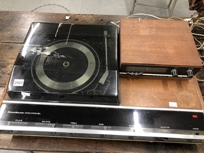 Lot 2989 - A Prinzsound stereo system 80L with Garrard...