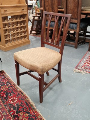 Lot 51 - A set of six mahogany dining chairs with...