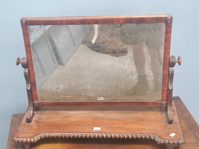 Lot 66 - A mahogany cheval dressing table mirror...