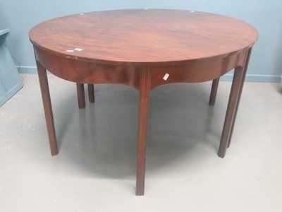 Lot 69 - A 19th century mahogany D-end dining table on...