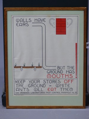 Lot 2875 - World War II British MOD Ordnance pest control...