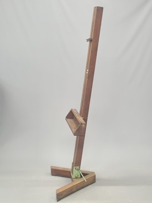 Lot 85 - A large oak artist's easel