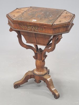 Lot 90 - An early 19th-century rosewood, mother of...