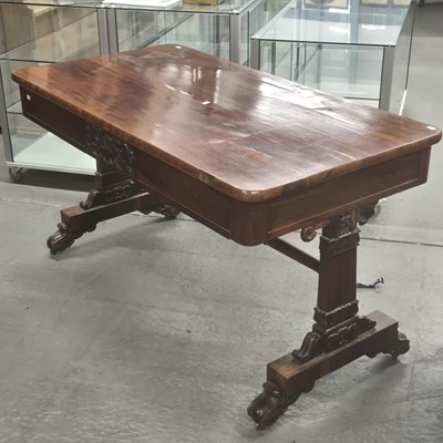 Lot 92a - An early Victorian rosewood writing or side...