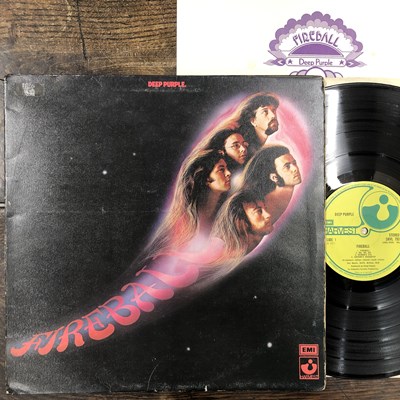 Lot 2837 - Deep Purple - Three LP records; Fireball,...