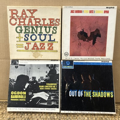 Lot 2851 - Four 3 ¾ I.P.S ¼ " reel to reel pre-recorded...