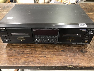 Lot 2877 - A Sony dual stereo cassette deck TC-WE675.