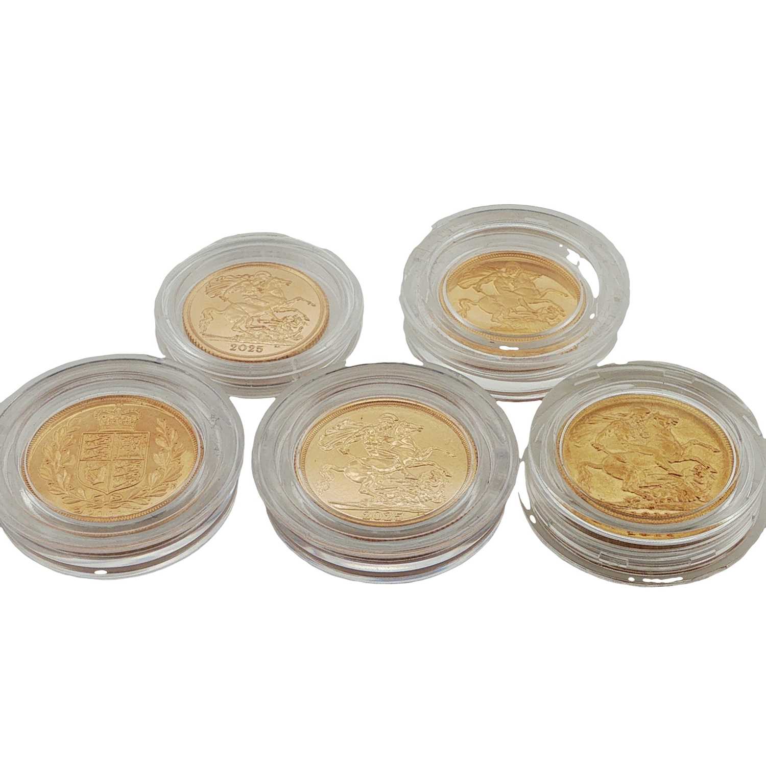 Lot 464 - Collection of encapsulated 22ct gold